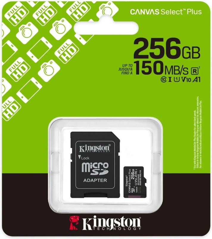 Kingston Canvas Select Plus Gen3 microSDXC 256Gb SDCS3/256GB