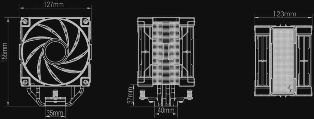 DeepCool AK400 Zero Dark Plus