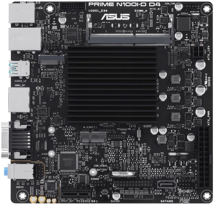 Asus PRIME N100I-D D4-CSM (Intel N100, Mini-ITX)