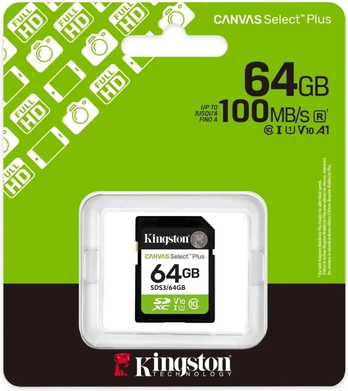 Kingston Canvas Select Plus SDXC 64Gb SDS3/64GB