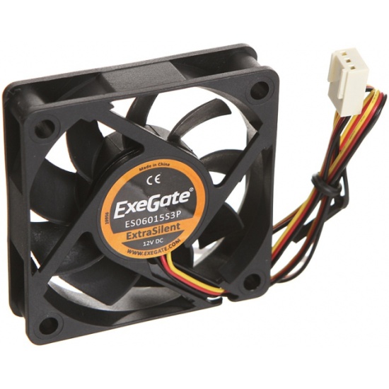 ExeGate ExtraSilent ES06015S3P 60x60x15 мм 3pin 2500RPM 22dBA EX283369RUS
