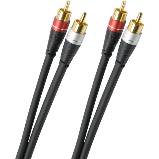 Oehlbach Audio 2RCA-2RCA, black 1.00 м