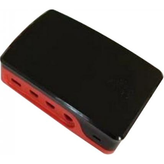 ACD Red+Black ABS Case для Raspberry 4B