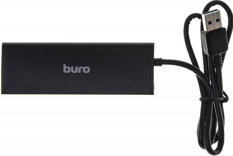 Buro BU-HUB4-0.5-U3.0 4порт. черный