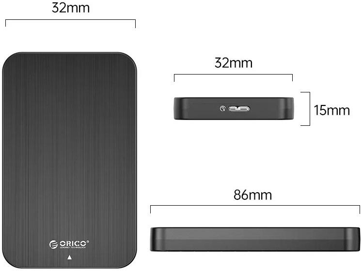 Orico HM25U3, черный