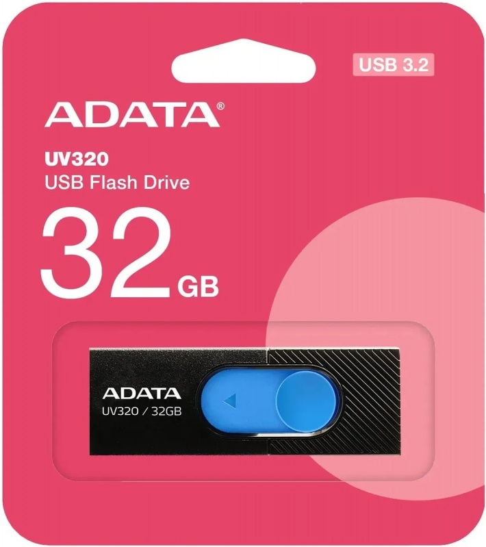 AData UV320 32Gb black/blue AUV320-32G-RBKBL