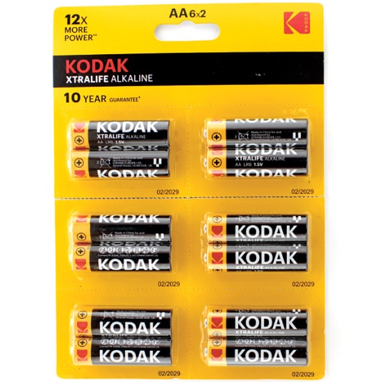 Kodak XtraLife Alkaline AA LR6 бл 12
