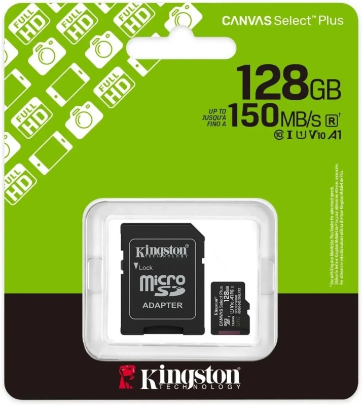 Kingston Canvas Select Plus microSDXC 128Gb SDCS3/128GB