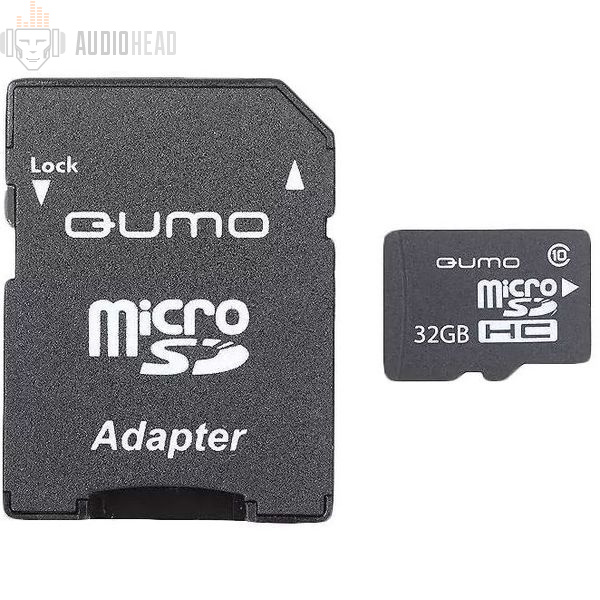 32Gb - Qumo Micro SecureDigital CL10 UHS-I QM32GMICSDHC10U1