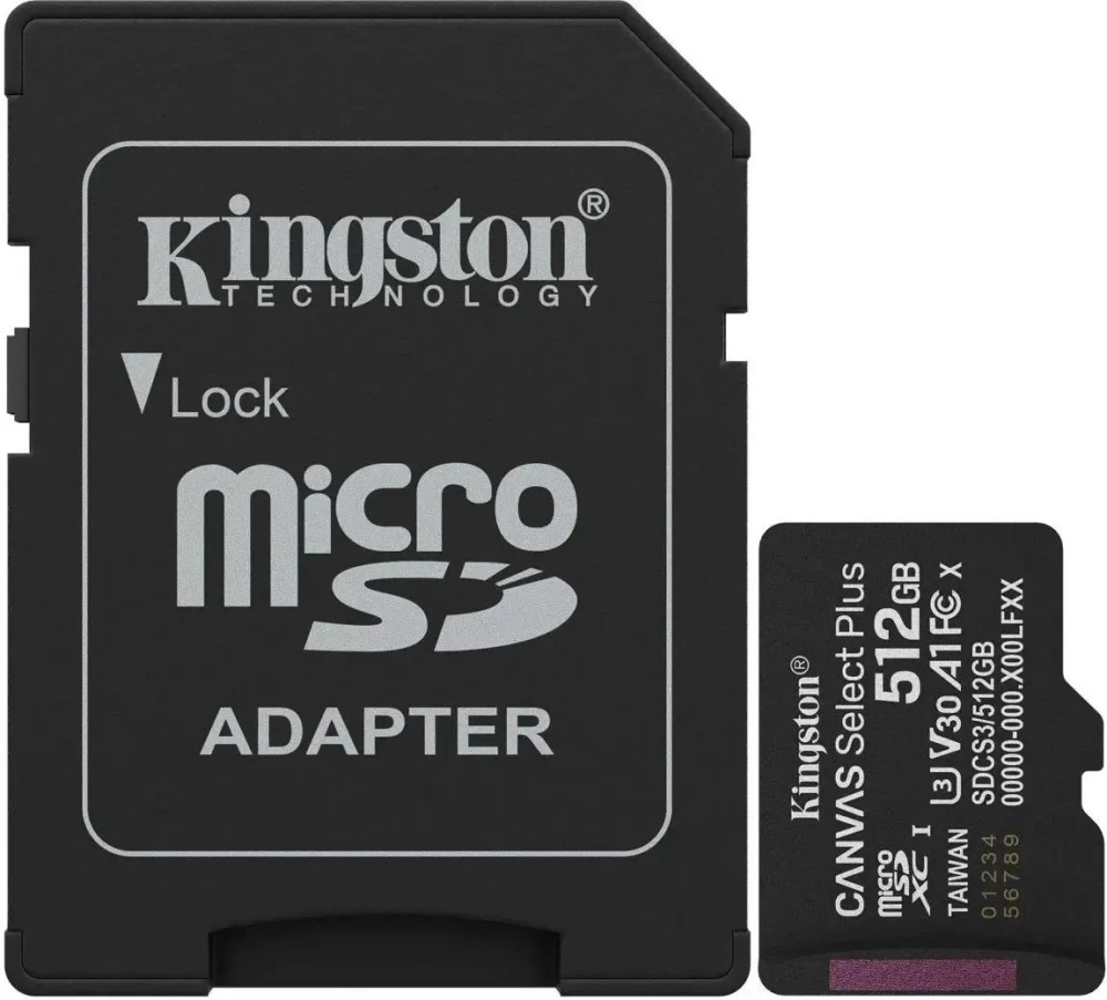 Kingston Canvas Select Plus microSDXC 512Gb SDCS3/512GB