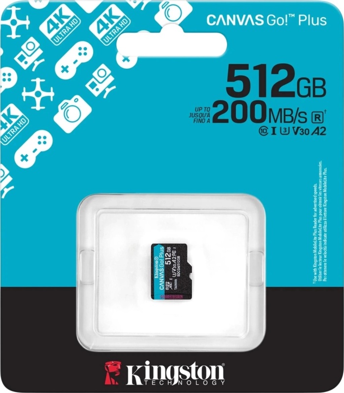 Kingston Canvas Go Plus microSDXC 512Gb SDCG4/512GBSP