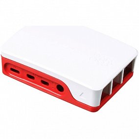 ACD Red+White ABS Case для Raspberry 4B