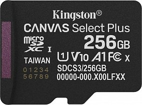 Kingston Canvas Select Plus Gen3 SDXC 256Gb SDCS3/256GBSP