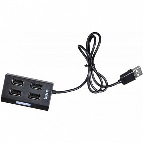 Buro BU-HUB4-U2.0 4порт. черный