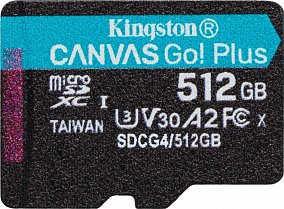 Kingston Canvas Go Plus microSDXC 512Gb SDCG4/512GBSP