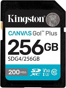 Kingston Canvas Go Plus 256Gb SDXC UHS-I U3 V30 (200/160 Mb/s) NEW