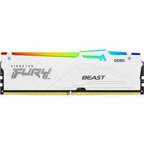 Kingston FURY Beast 16Gb DDR5-5200 DIMM White RGB (KF552C40BWA-16)